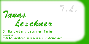 tamas leschner business card